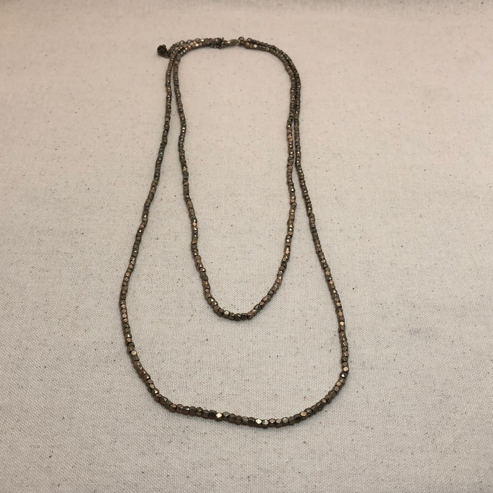 Vintage Rydell NYC long metallic necklace